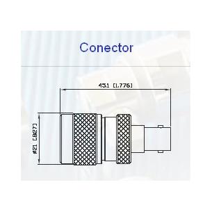 Adaptador N macho a BNC hembra Alfar