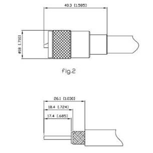 Conector PL macho RG213 teflon Alfar