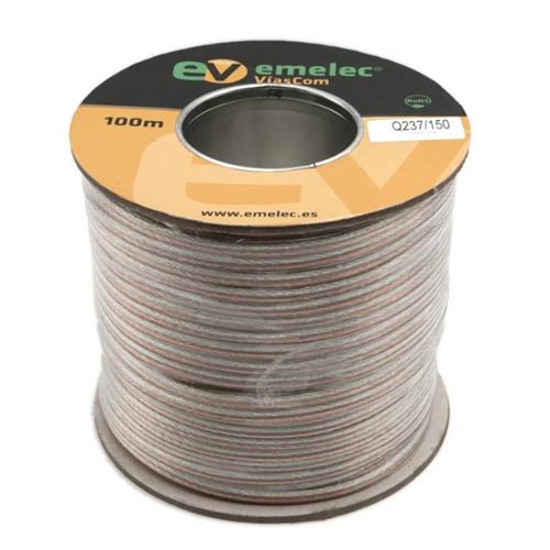 Cable Altavoz Paralelo Transparente OFC 2x1,5mm Q237/150 (Precio por metro)