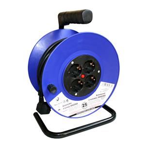 Enrollacable eléctrico 4 tomas 25m 3x1,5mm