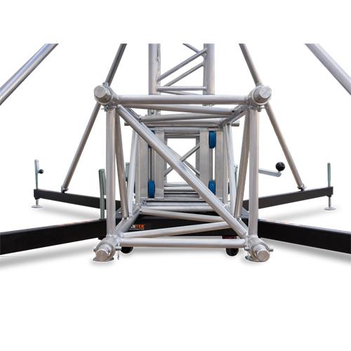 Torre estructural altura 12 metros color negro GS 140-1200B (T 140)