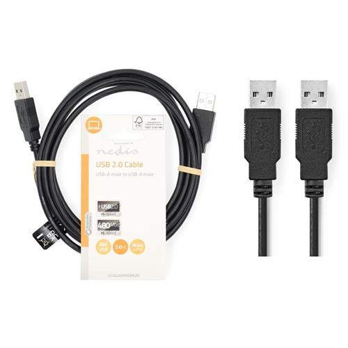 Cable USB 2.0 A-A 2mts Cable USB 2.0 A-A 2mts
