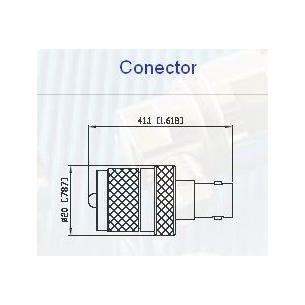 Adaptador PL macho a BNC hembra Alfar