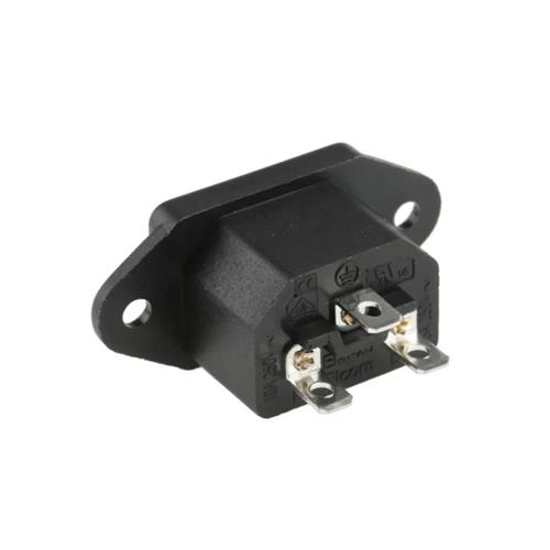 Base IEC C14 (macho) con tornillos, 10A 250V
