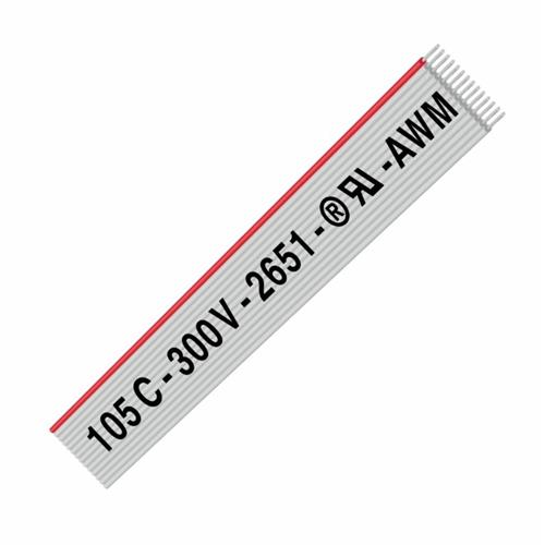 Cable cinta plana 14 conductores 0,086 mm² conectores IDC Q10-114