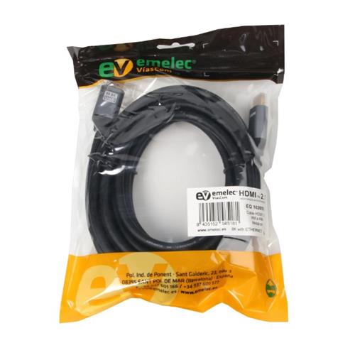 Cable HDMI 2.1 AM a AM + Ethernet Long. 5m EQ 162050