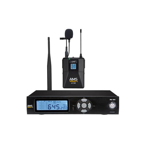Sistema inalámbrico UHF de 100 canales y sincronización IR MU 301 + LV 301 Sistema inalámbrico UHF de 100 canales y sincronización IR MU 301 + LV 301