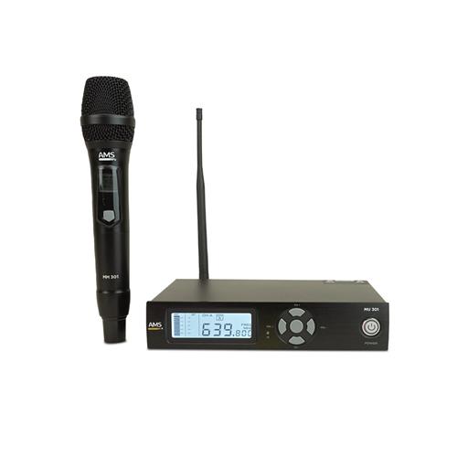 Sistema inalámbrico UHF de 100 canales y sincronización IR MU 301 + MM 301