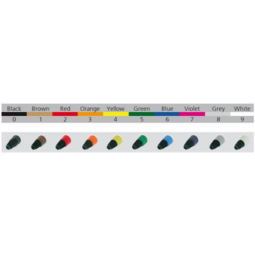 Gollete para conector XLR blanco BSX9 Gollete para conector XLR blanco BSX9