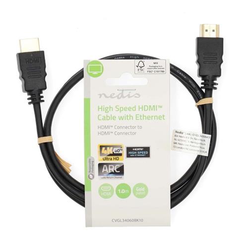 Cable video HDMI macho macho 1mts NEDIS