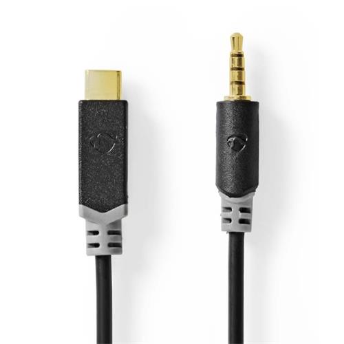 Adaptador USB-C-Jack 3.5mm Macho 4pin Nedis 1mts