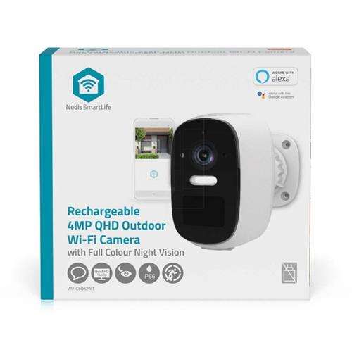 Camara Wifi IP66 NEDIS 4Mp Bat5A mSD