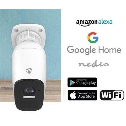 Camara Wifi IP66 NEDIS 4Mp Bat5A mSD