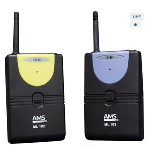Sistema inalámbrico UHF de 2 canales 2 x micro de petaca MU 302 + ML 102 2