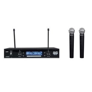 Sistema inalámbrico UHF de 2 canales 2 x micro de mano MU 302 + MM 102