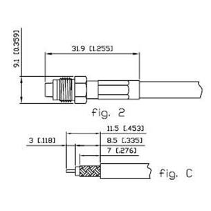 Conector FME hembra RG58 crimp Alfar