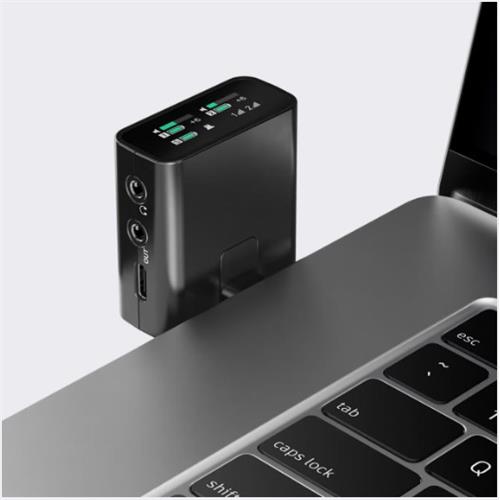 Sistema de micrófono de mano y de clip todo en uno de 2 canales