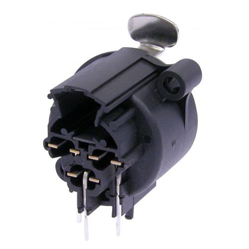 Base XLR 3P hembra para montaje en PCB horizontal NC3FAAH Base XLR 3P hembra para montaje en PCB horizontal NC3FAAH