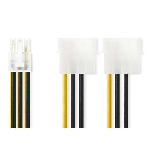 Cable conexion alimentacion interna 6 pines 2 molex 15cm