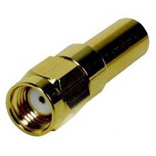Conector SMAI macho dorado RG58 crimp Alfar