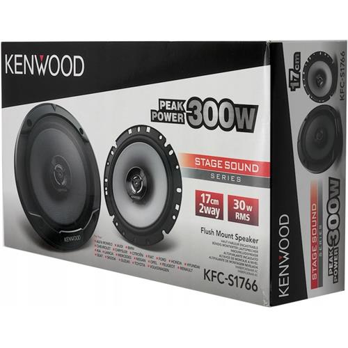 Altavoz amplia gama de autorradio de 6" 60W doble vía pareja Kenwood