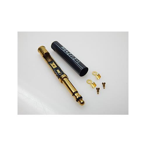 Conector Jack Bantam macho aereo estereo negro