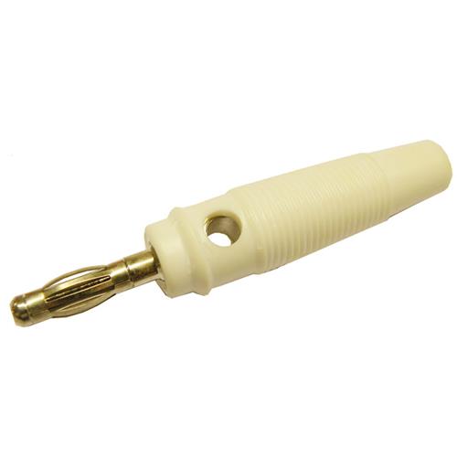 Banana 4mm blanca
