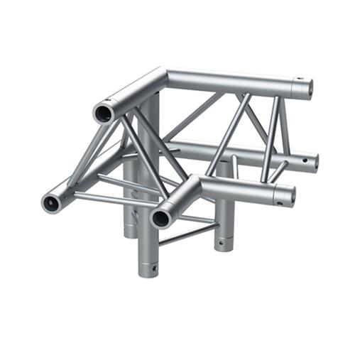 Esquina truss triangular 3 vias 90º derecha vertice arriba plata FK30T C392