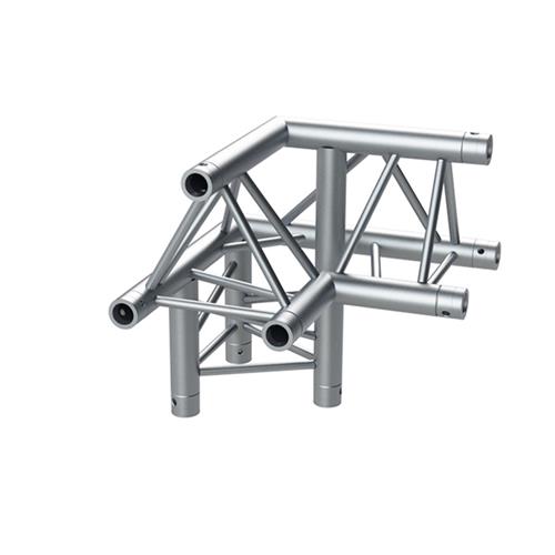Esquina truss triangular 3 vias 90º izquierda vertice arriba plata FK30T C393
