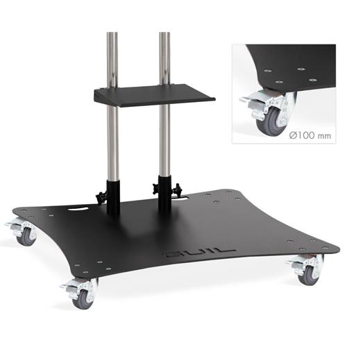 Soporte móvil para pantallas de hasta 100". Bandeja incluida PTR-100