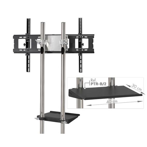 Soporte móvil para pantallas de hasta 100". Bandeja incluida PTR-100