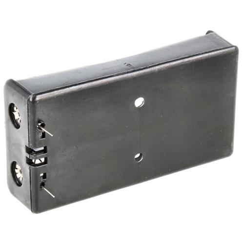 Portapila 2 x 18650 para circuito impreso