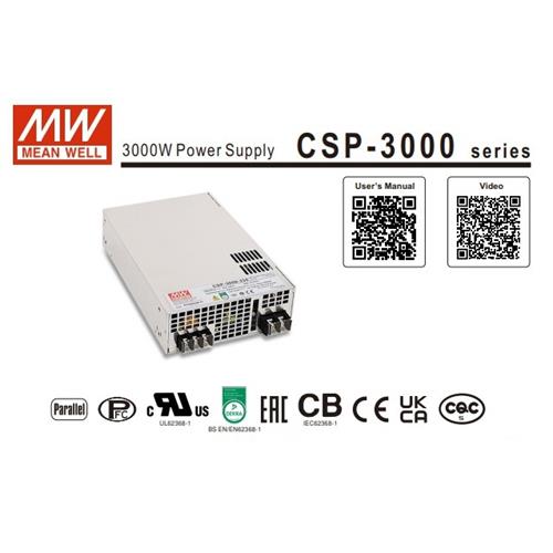 Mean Well. Fuente alimentacion 120V-25A CSP3000
