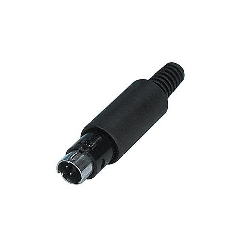 Conector Mini-Din macho aereo 4 pines