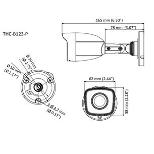 Camara Bullet 1080p IP66 AHD/CVI/CVBS 2mp Hilook 2