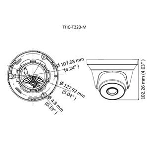 Camara Domo 1080p IP66 AHD/CVI/CVBS 2mp Hilook 2