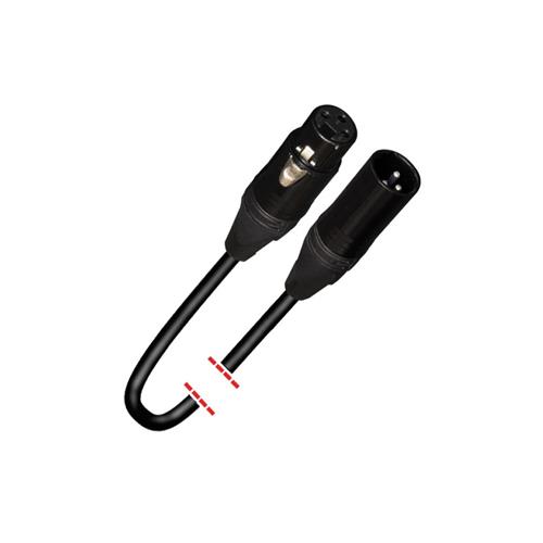 Cable señal audio XLR3 macho - XLR3 hembra 10 metros. Negro MK 32 2 MKII