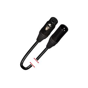 Cable señal audio XLR3 macho - XLR3 hembra 3 metros. Negro MK 35 2 MKII
