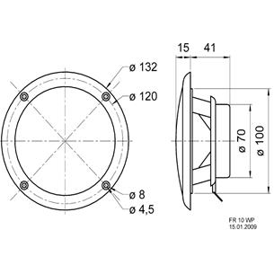 Altavoz marino 4" (10CM) 20W 4ohm 2
