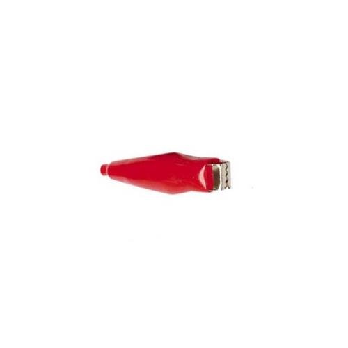 Pinza cocodrilo 10A roja