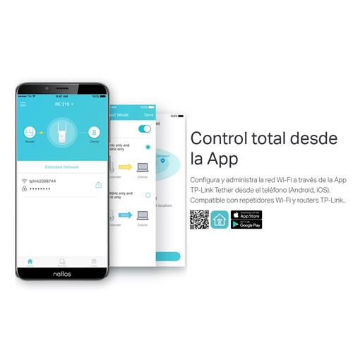 Repetidor Wifi5 TP-LINK AC1200 RE315