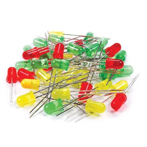 pack leds 80unds 5-3mm 3 colores
