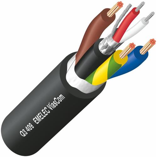 Cable Altavoz Híbrido Par Balanceado 24AWG 110O + Alimentación 2,50 mm² Q3-429