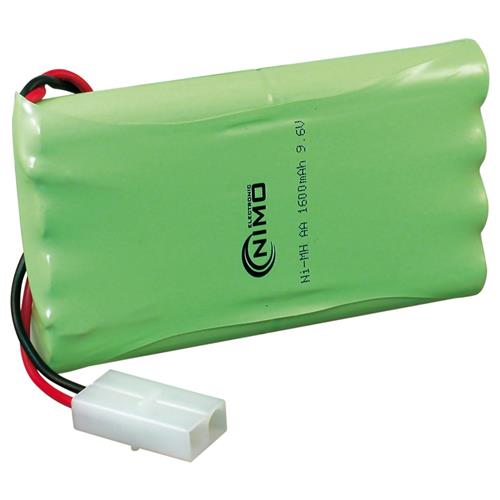 Bateria de radiocontrol 9,6V 1600mA NiMh con conector BAT240