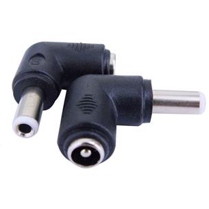 Adaptador DC 5,5x2,1 a 5,5x2,5mm acodado