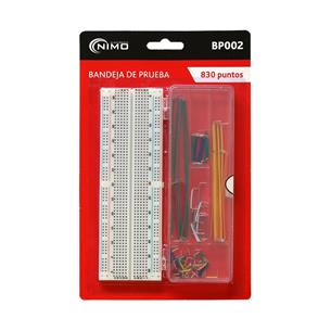 Entrenador board 830 contactos, con base aluminio y puentes