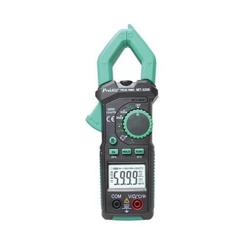 Pinza Amperimetrica AC/DC 600A True RMS MT-3209