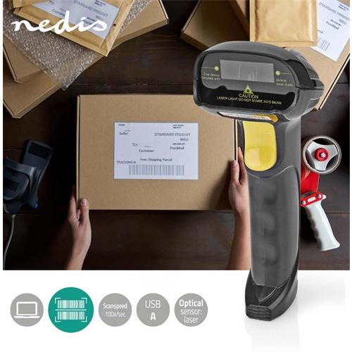 Lector codigo de barras Laser Lineal USB2.0 Nedis
