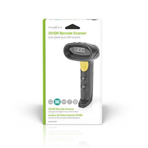 Lector codigo de barras Laser 1DLineal/2D/QR Nedis