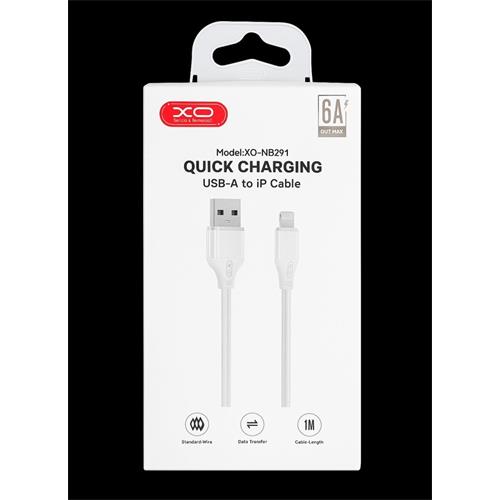 Cable Lightning USB-A 1mts 6A carga rapida NB291